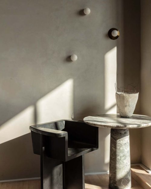 Soft grey stucco wall in colour Bali with a smooth concrete-style finish