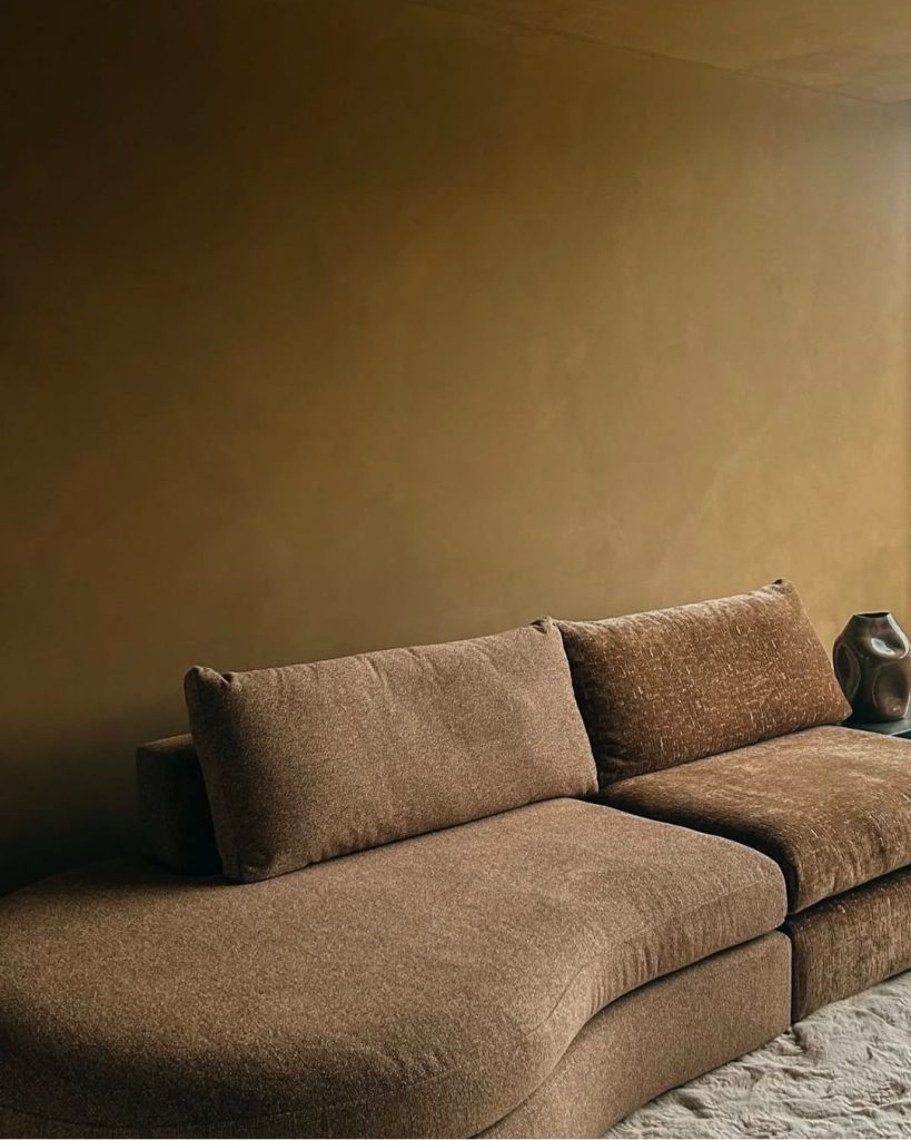 Miami stucco paint wall in warm sandy brown
