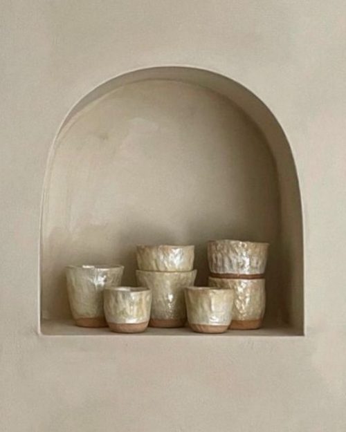 Mykonos stucco paint – warm ivory textured Mediterranean wall finish with sun-baked softness