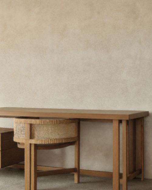 Mediterranean clay stucco wall with sunlight and shadows